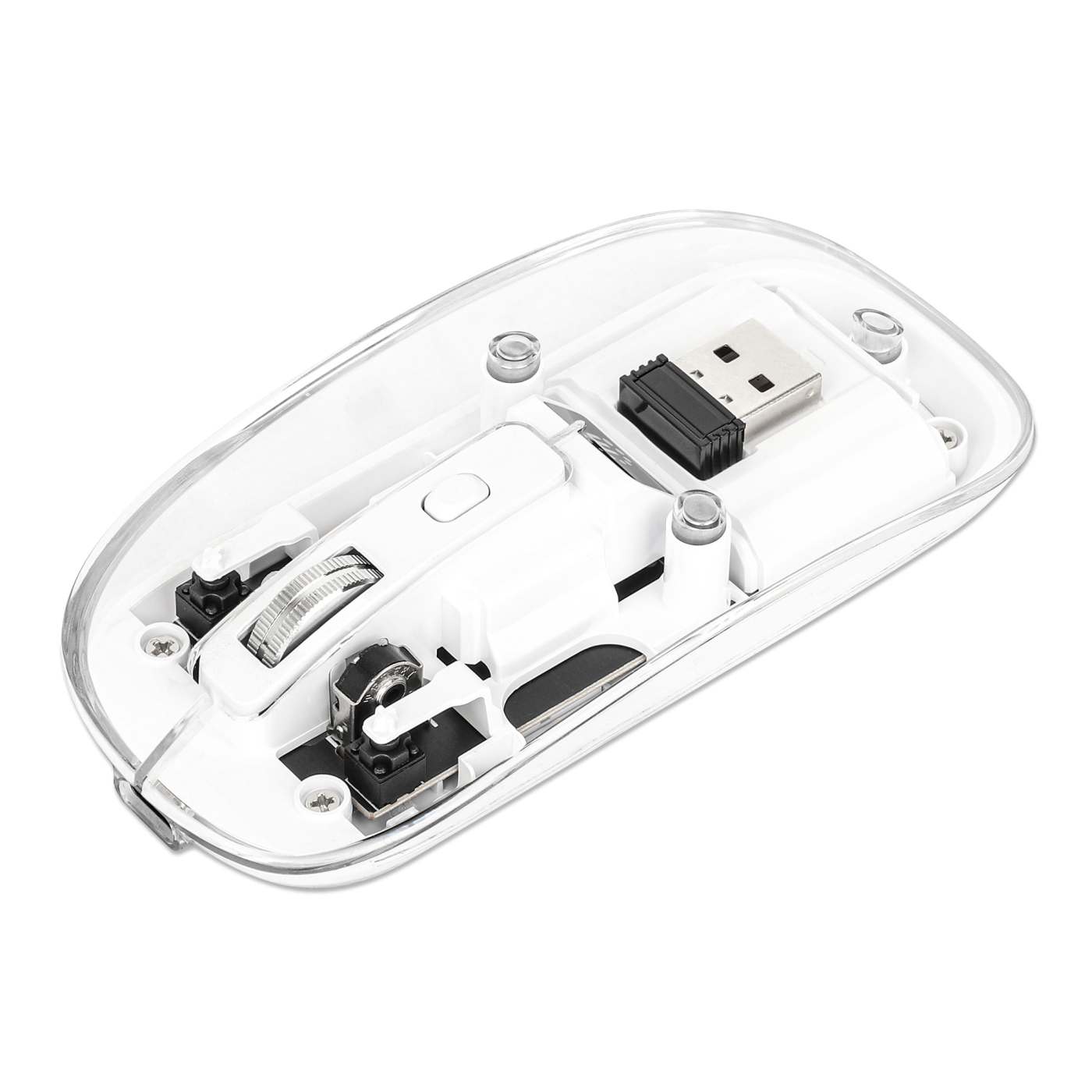 Transparente Wiederaufladbare Kabellose USB-Maus Image 1