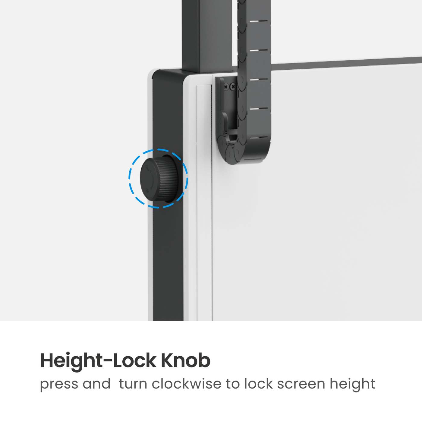 TV-Ständer auf Rollen, höhenverstellbar mit werkzeuglosem Lift&Lock-System, für 50 bis 100 Zoll Image 11