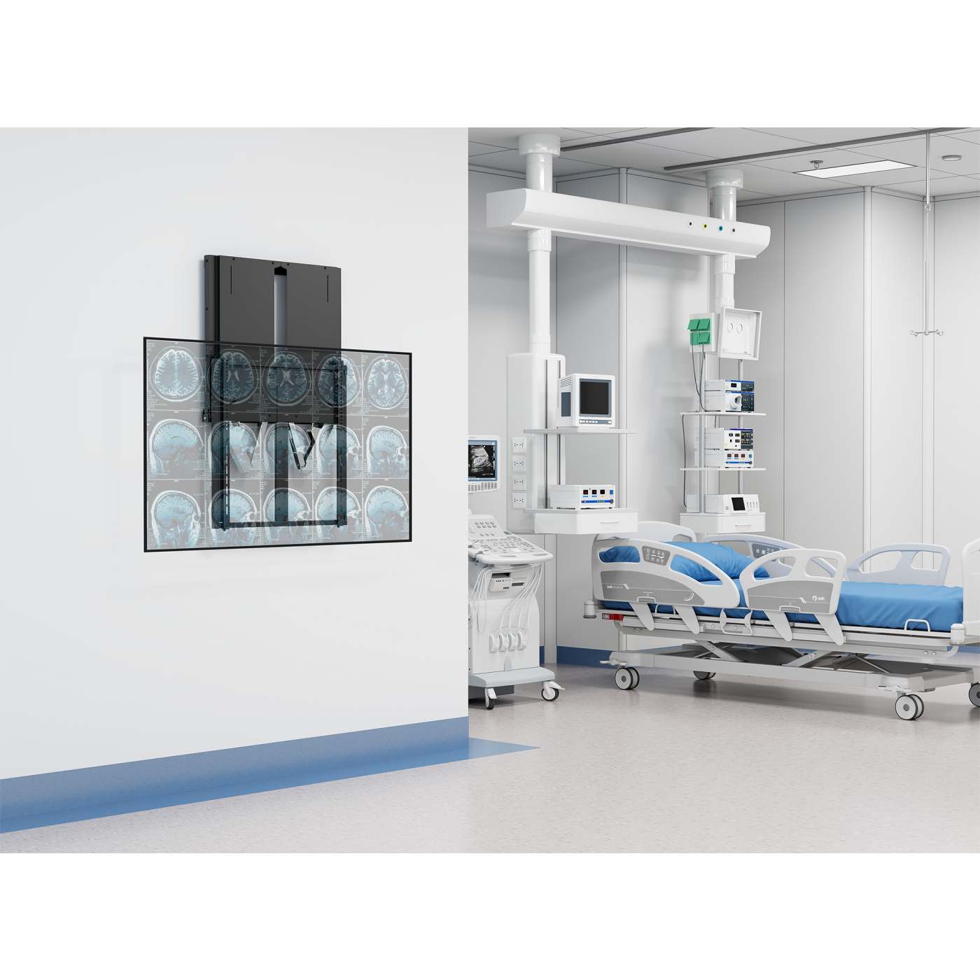TV-Wandhalterung, höhenverstellbar mit werkzeuglosem Lift&Lock-System, für 55 bis 75 Zoll Image 6