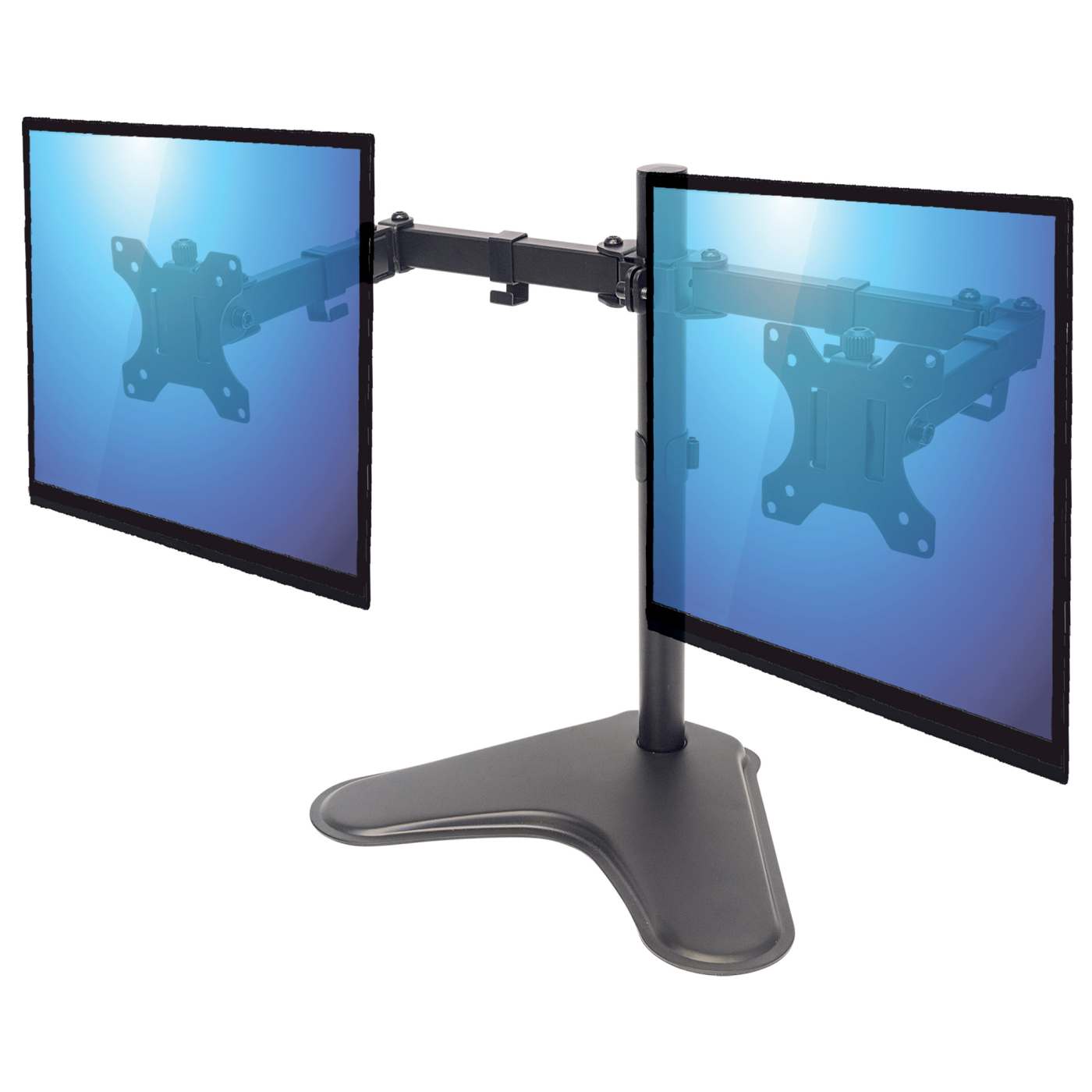 Standfuß mit Monitorarm für zwei Displays Image 6