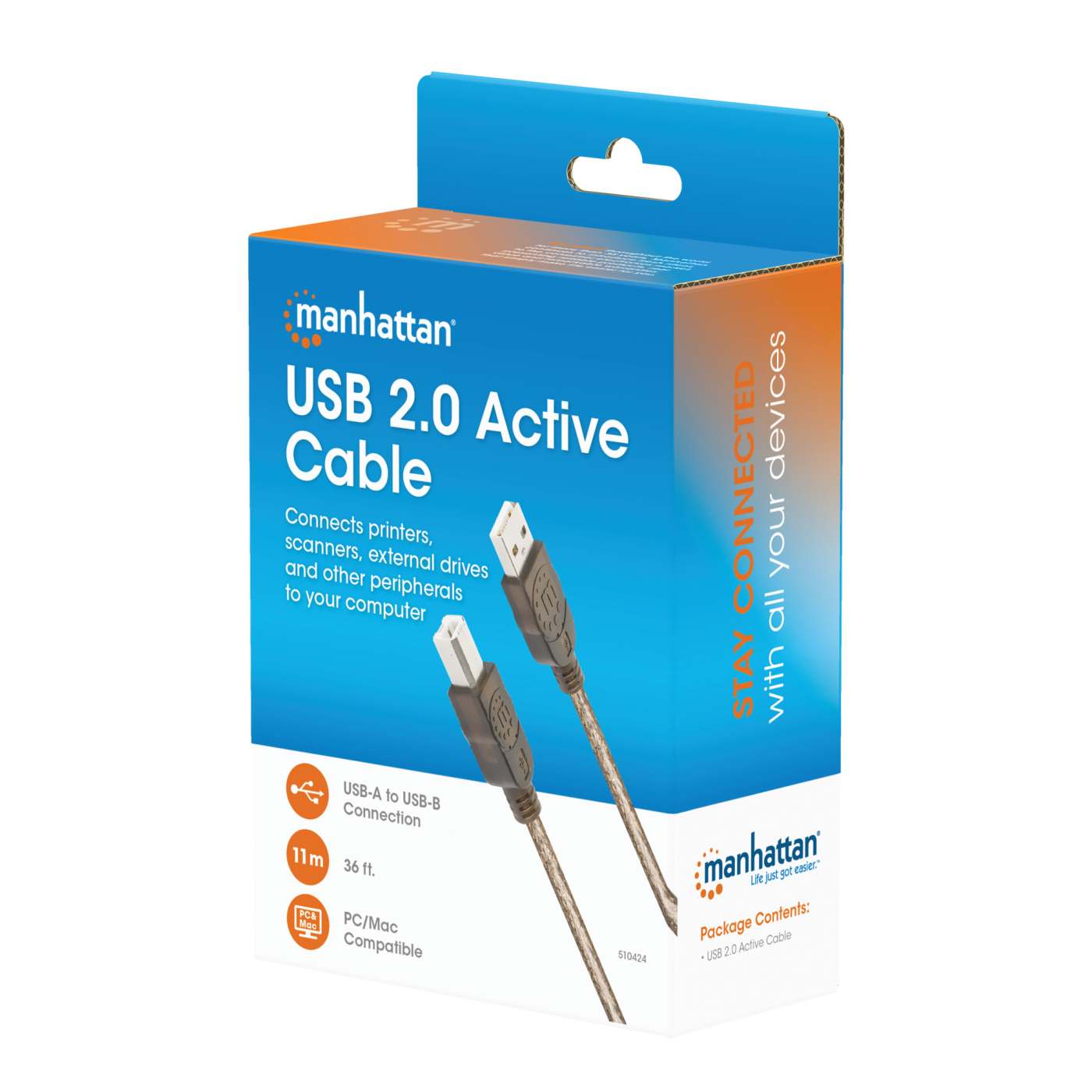 Hi-Speed USB 2.0 aktives Anschlusskabel Packaging Image 2