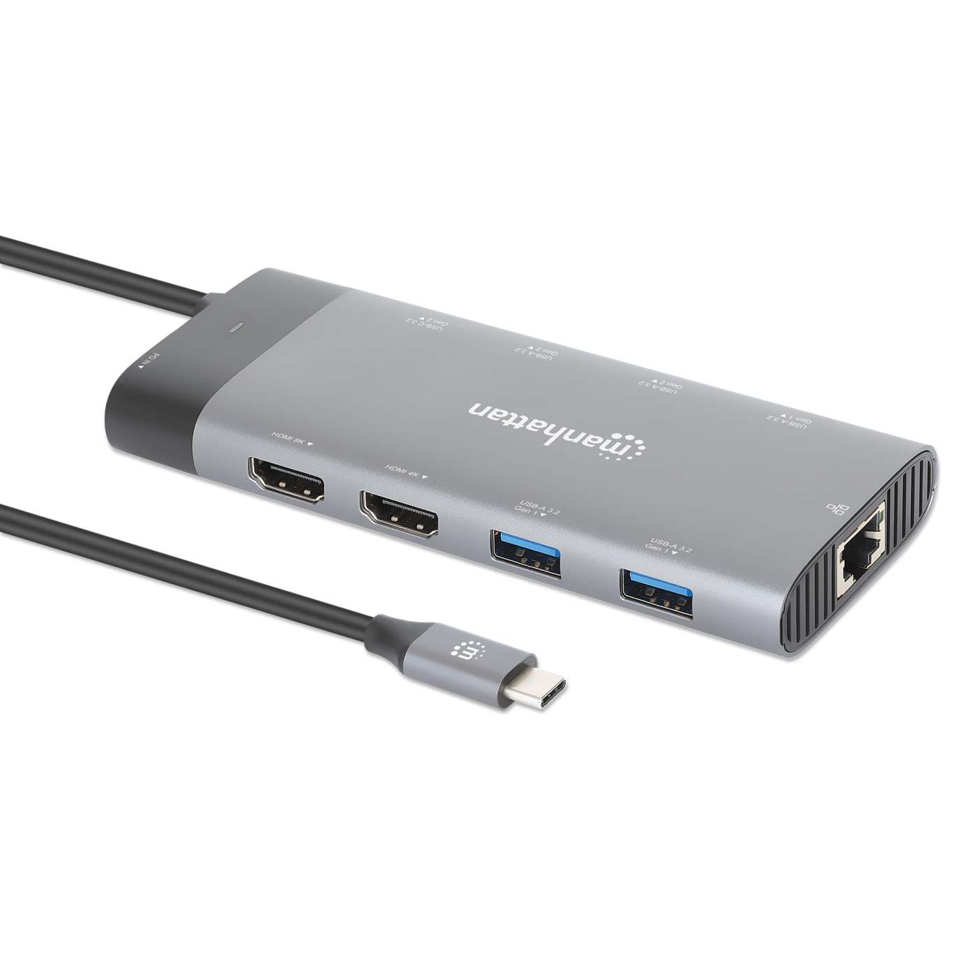 USB-C PD 10-in-1 Dual-Monitor 8K Dockingstation / Multiport-Hub Image 3