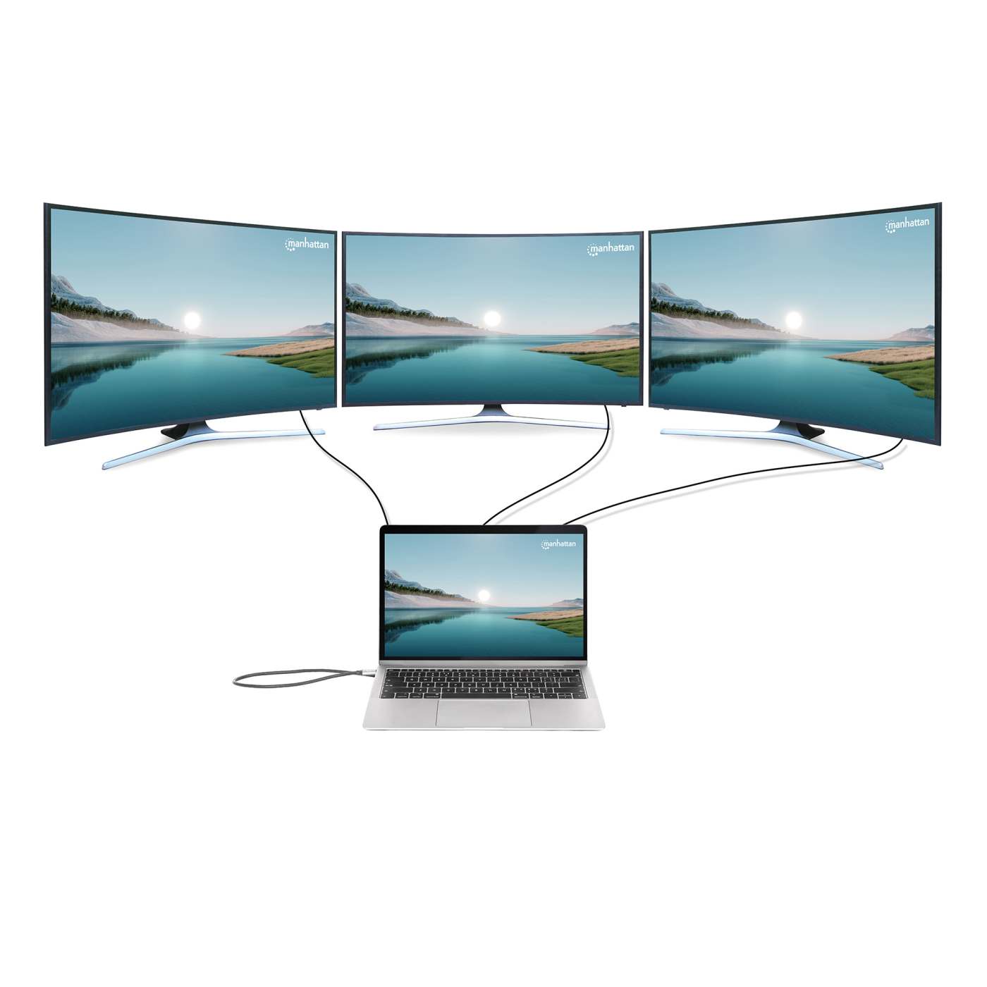 USB-C PD 12-in-1 4K Dockingstation / Multiport-Hub für drei Monitore Image 7