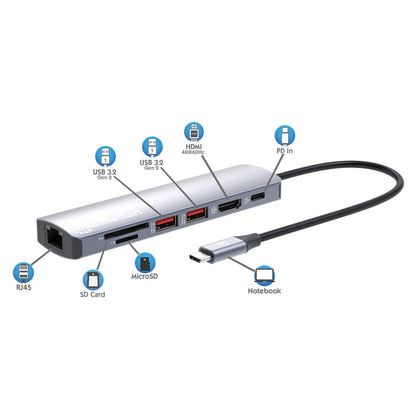 USB-C PD 7-in-1 4K Dockingstation / Multiport-Hub Image 9