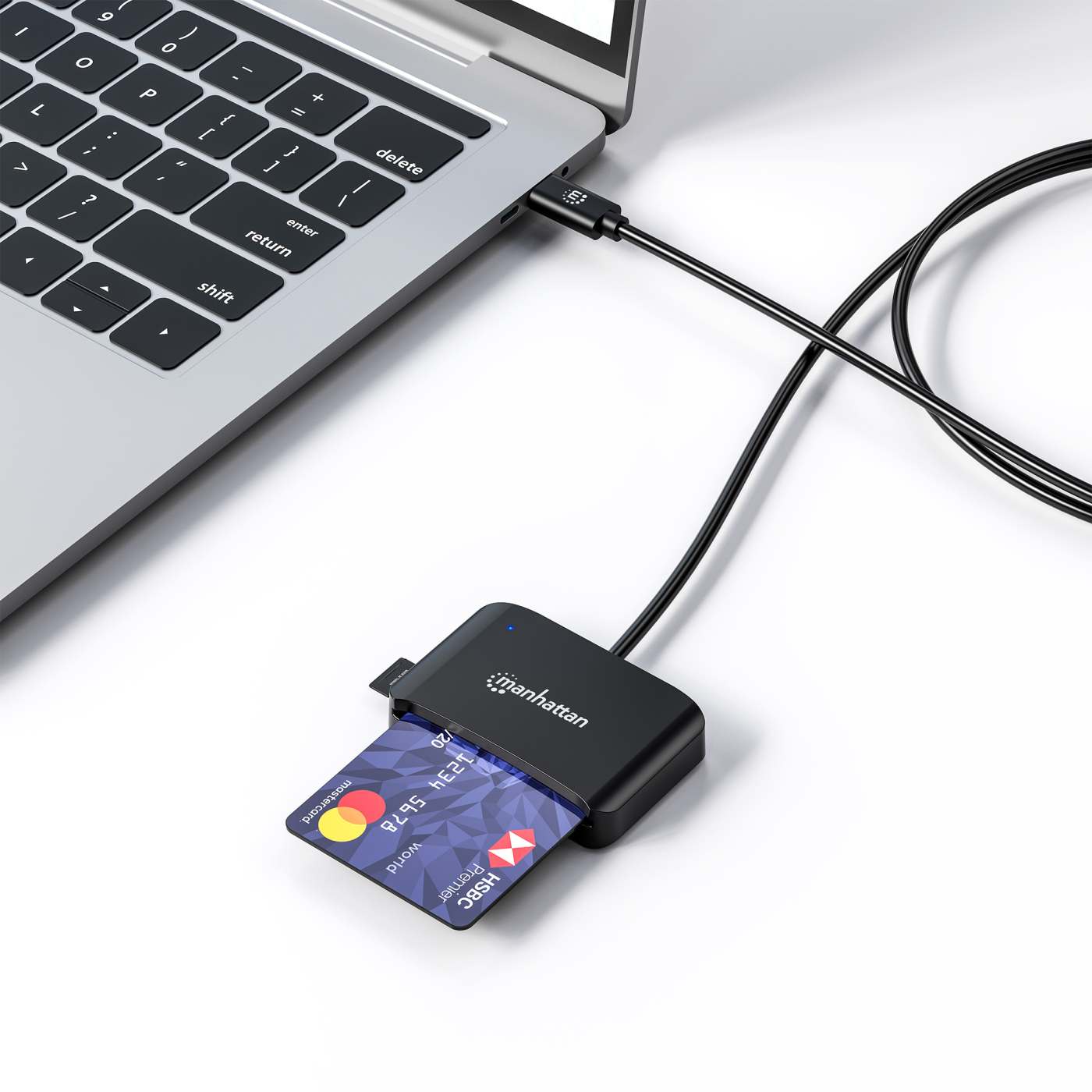 USB-C Chipkartenleser / Smartcard-Lesegerät mit microSD-Slot Image 7