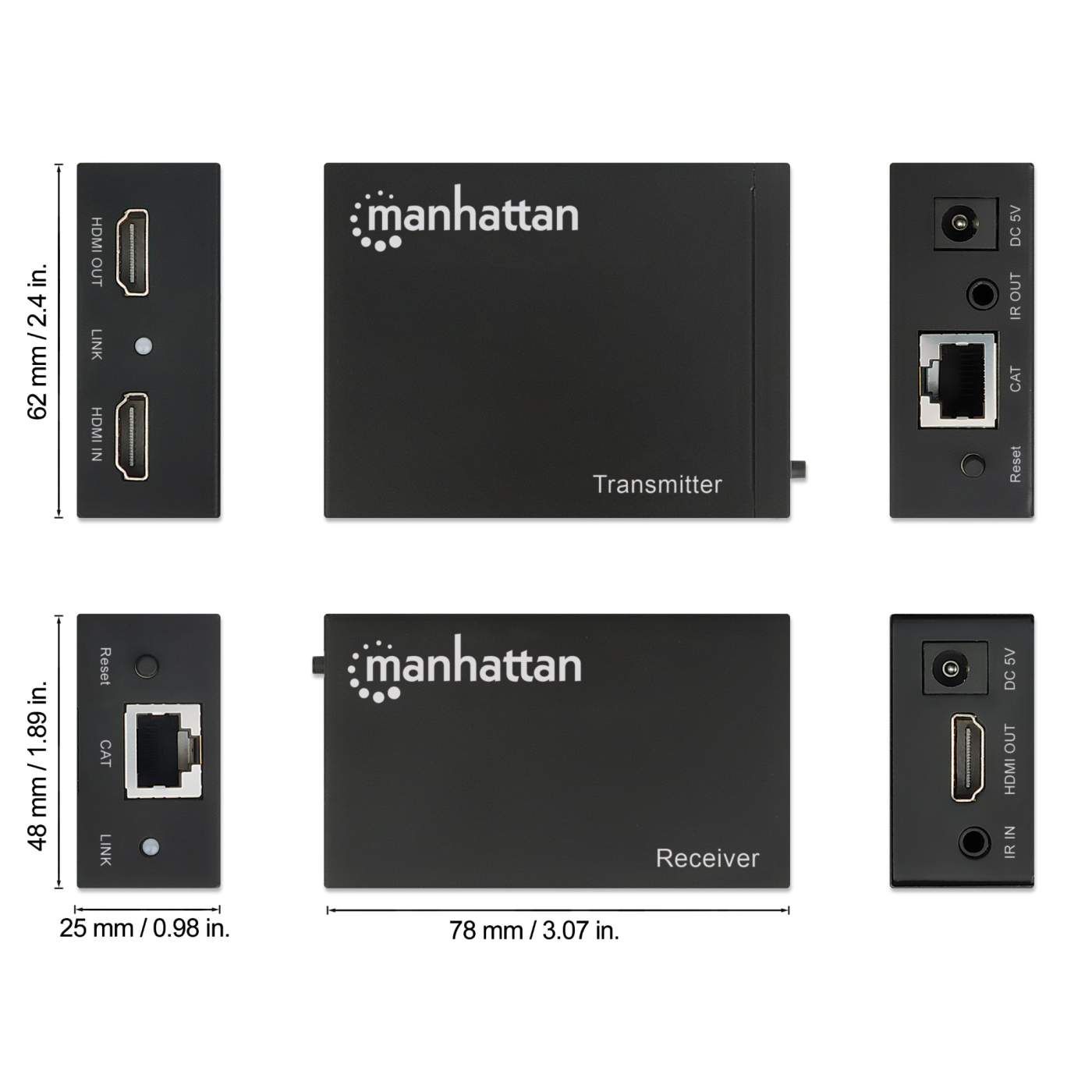 1080p HDMI over Ethernet Extender Set Image 8