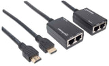 1080p HDMI over Ethernet Extender mit integrierten Kabeln Image 3