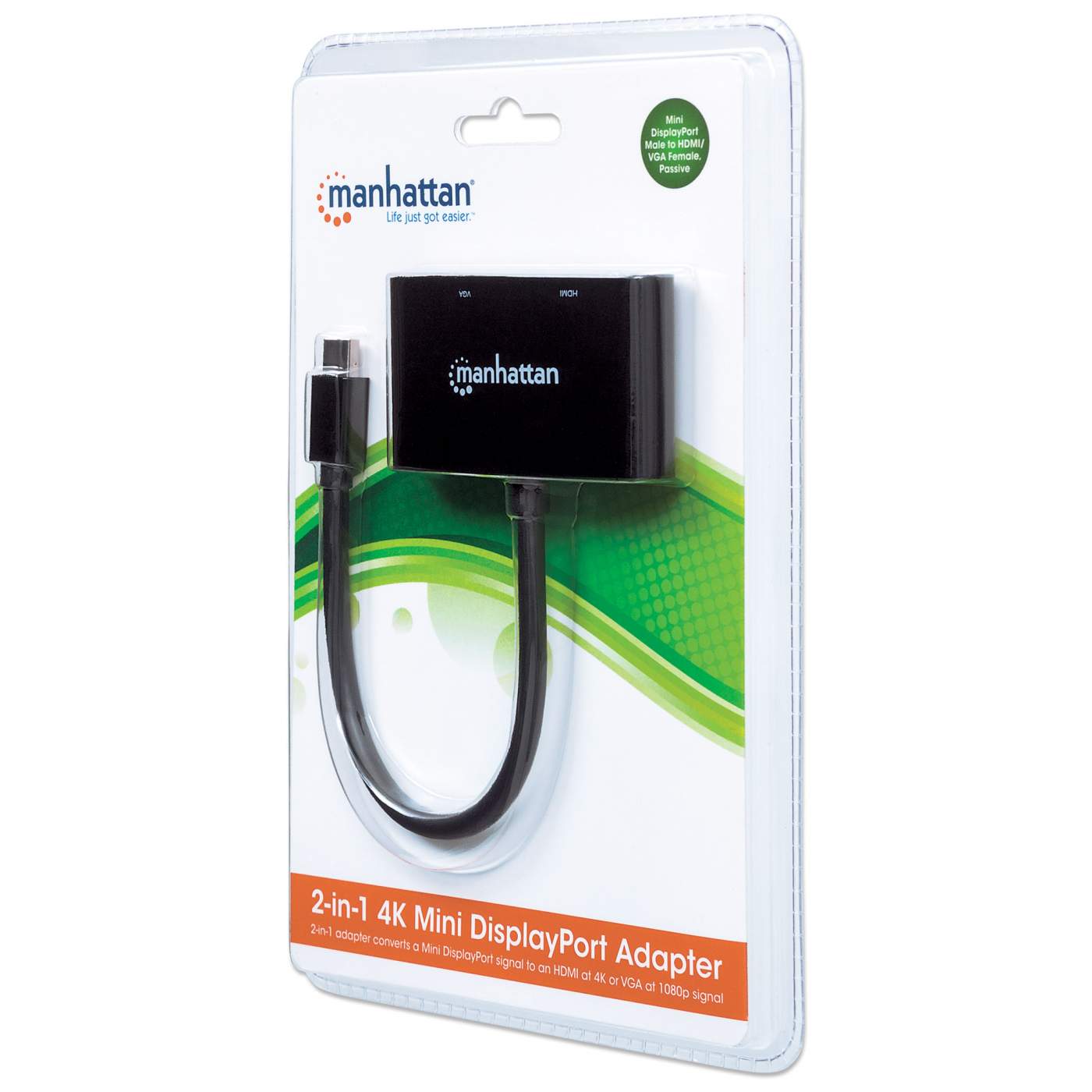 2-in-1 Mini-DisplayPort-Adapter 4K Packaging Image 2