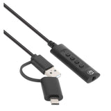 2-in-1 Audioadapterkabel USB-C & USB-A auf Aux / 3,5 mm Klinke Image 3