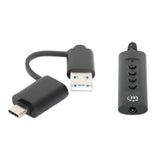 2-in-1 Audioadapterkabel USB-C & USB-A auf Aux / 3,5 mm Klinke Image 4