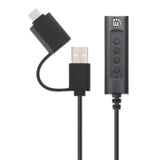 2-in-1 Audioadapterkabel USB-C & USB-A auf Aux / 3,5 mm Klinke Image 5
