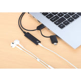 2-in-1 Audioadapterkabel USB-C & USB-A auf Aux / 3,5 mm Klinke Image 7