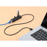 3-Port USB 3.0 Typ-C / Typ-A Kombo-Hub mit Gigabit Ethernet-Netzwerkadapter Image 8