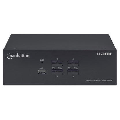 4-Port Dual-Monitor HDMI KVM-Switch Image 4