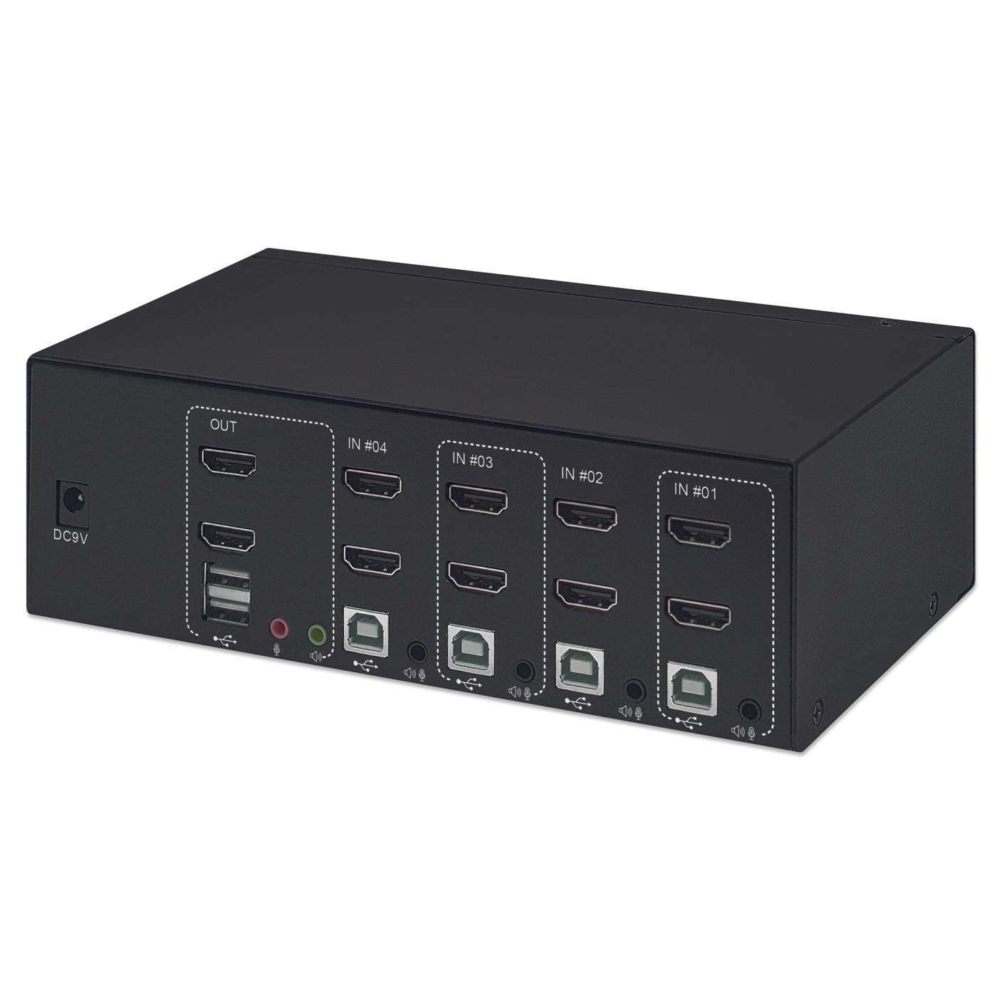 4-Port Dual-Monitor HDMI KVM-Switch Image 5