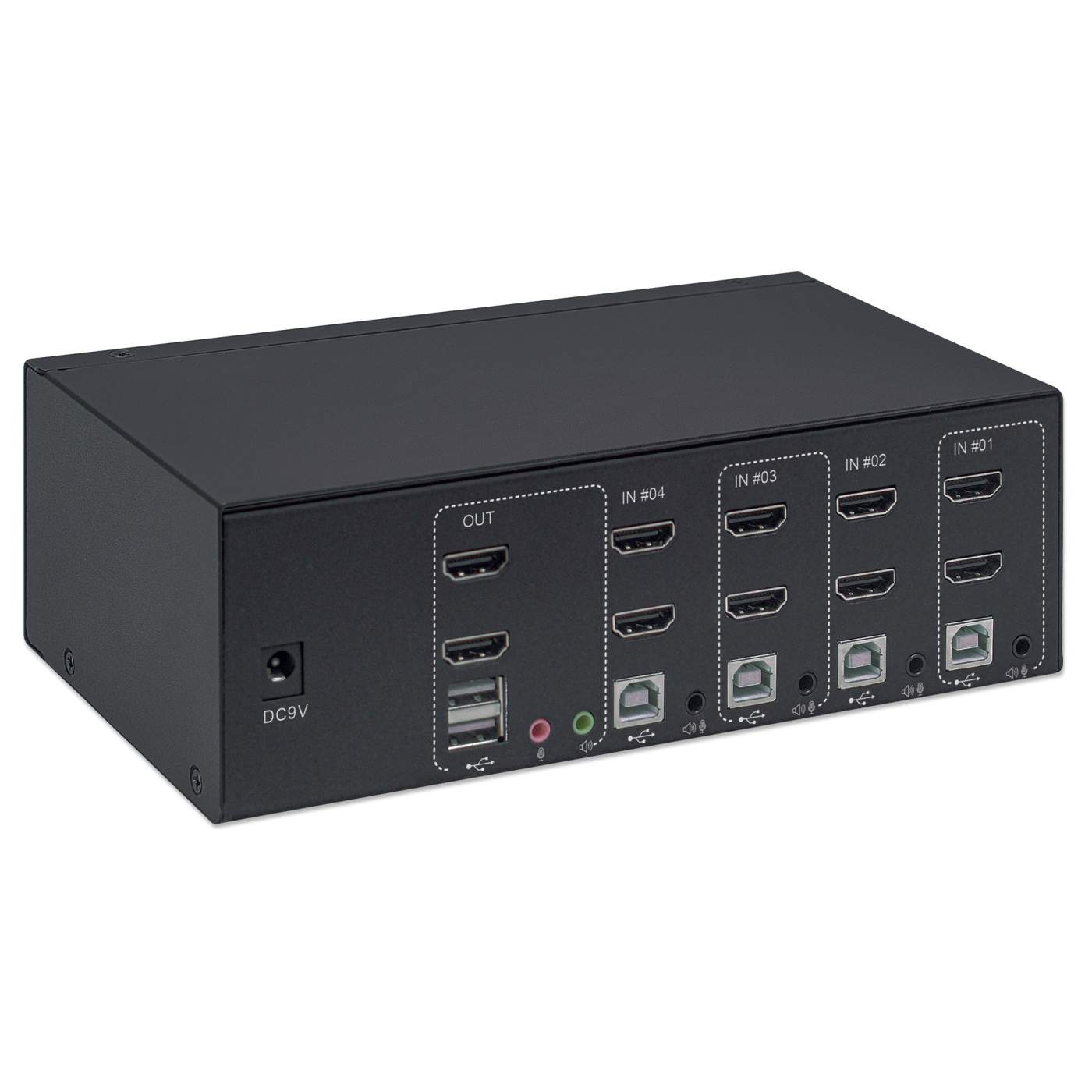 Manhattan 4 Port Dual Monitor HDMI KVM Switch 153539 Manhattan Deutschland