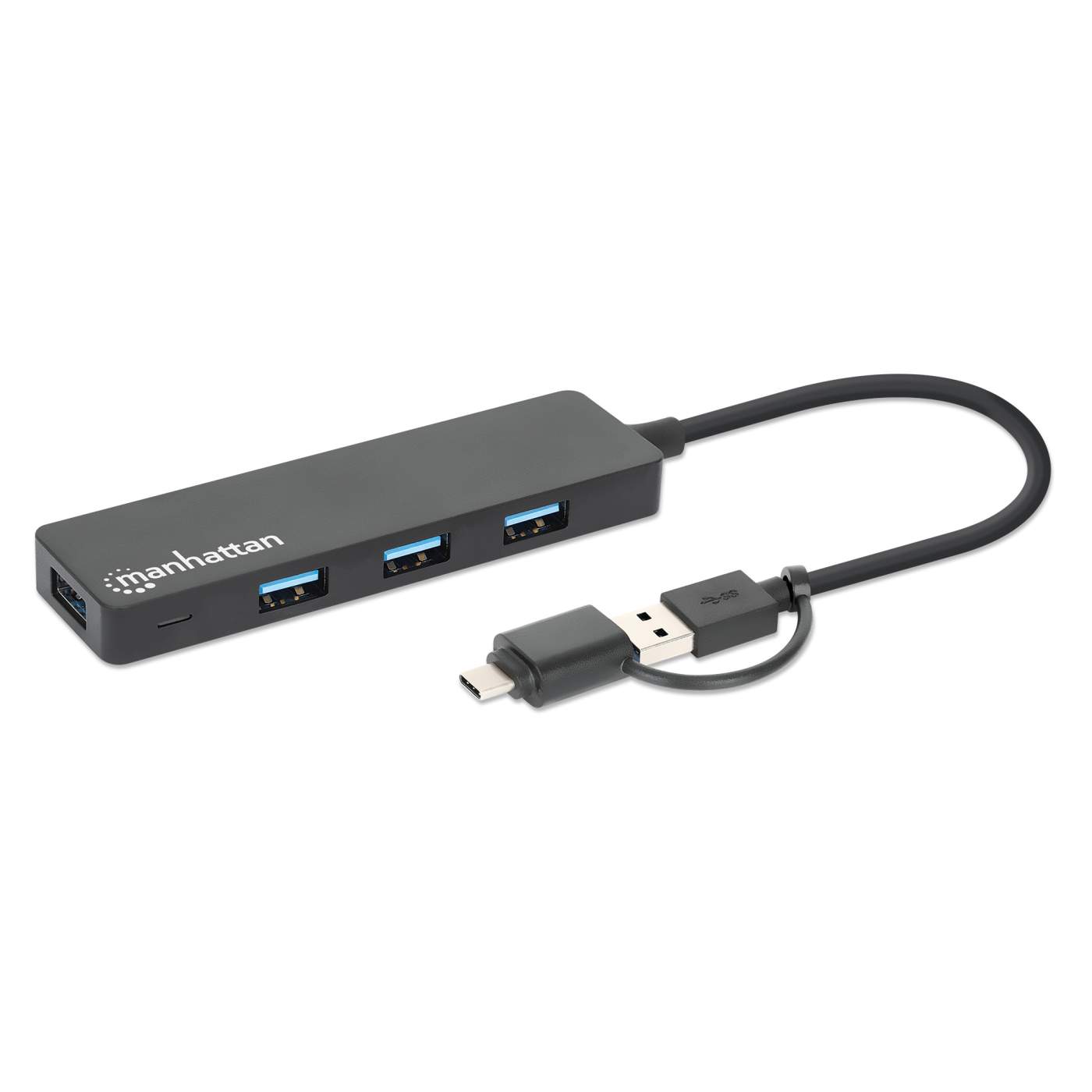 4-Port USB 3.0 Typ-C / Typ-A Kombo-Hub Image 3