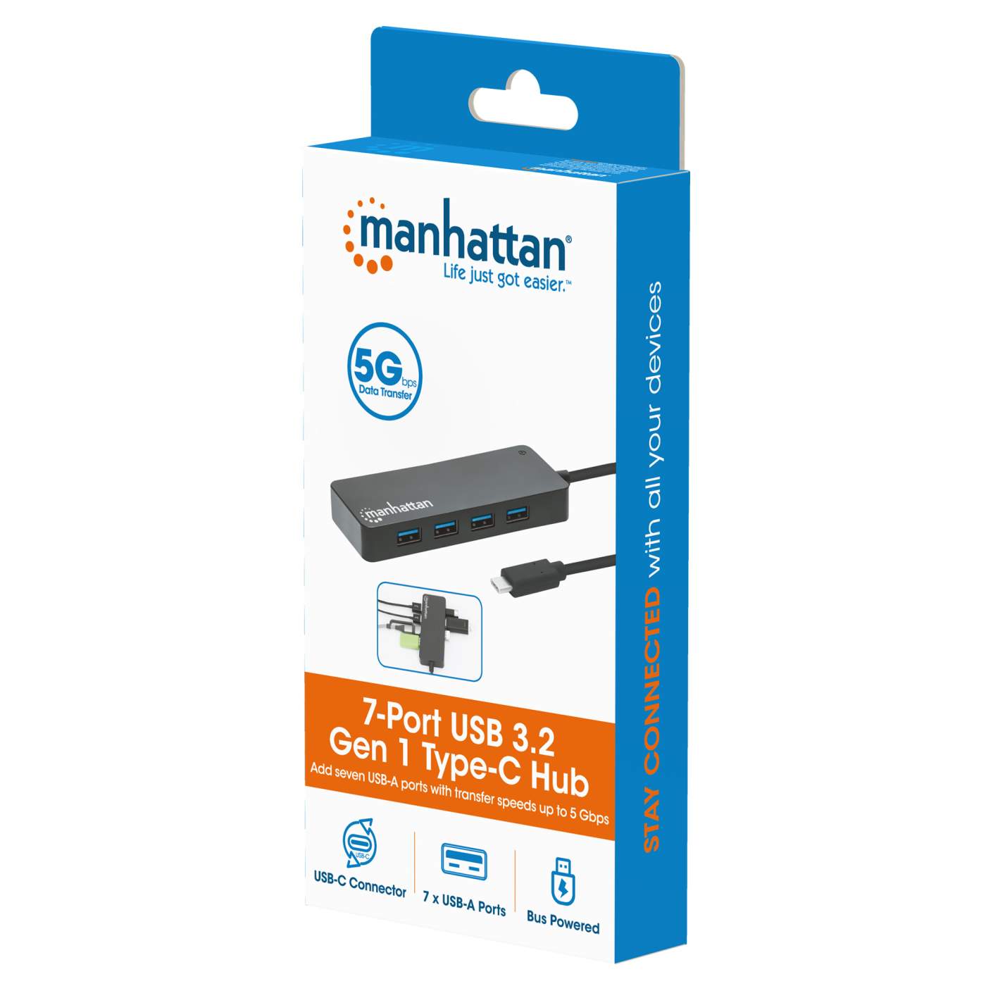 7-Port USB 3.0 Typ-C Hub Packaging Image 2