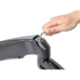 Tischhalterung mit Gasdruckfeder für zwei Monitore, Aluminium Image 9