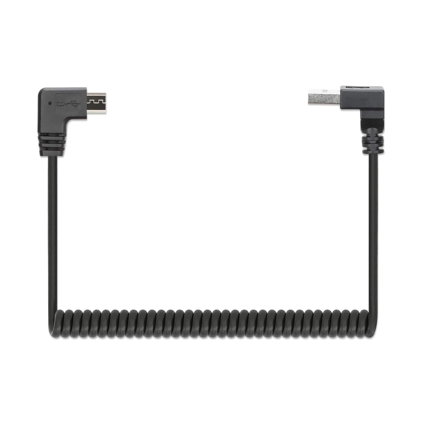 Manhattan Spiralkabel USB-A auf Micro-USB Ladekabel (356237)