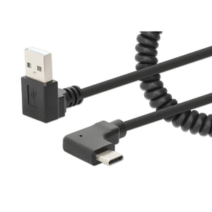 Spiralkabel USB-A auf USB-C Ladekabel Image 1