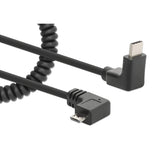 Spiralkabel USB-C auf Micro-USB Ladekabel Image 3