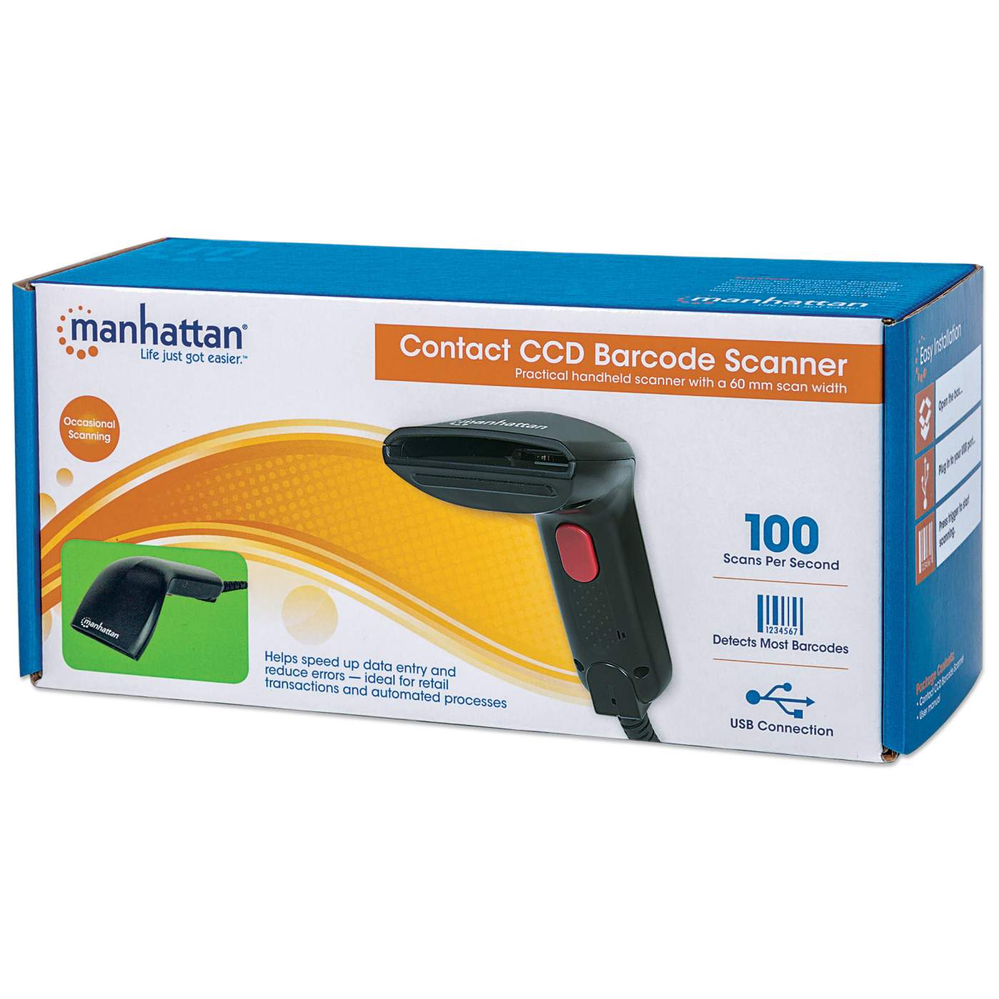 CCD Kontakt-Barcodescanner Packaging Image 2