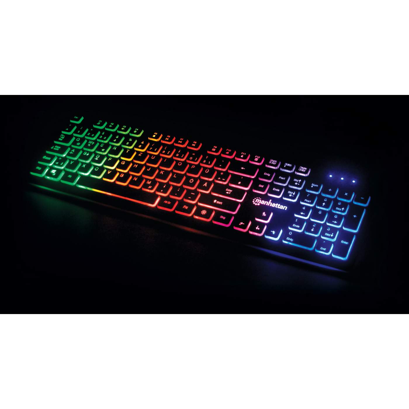 Ultraflache USB-Gaming-Tastatur mit LEDs Image 6