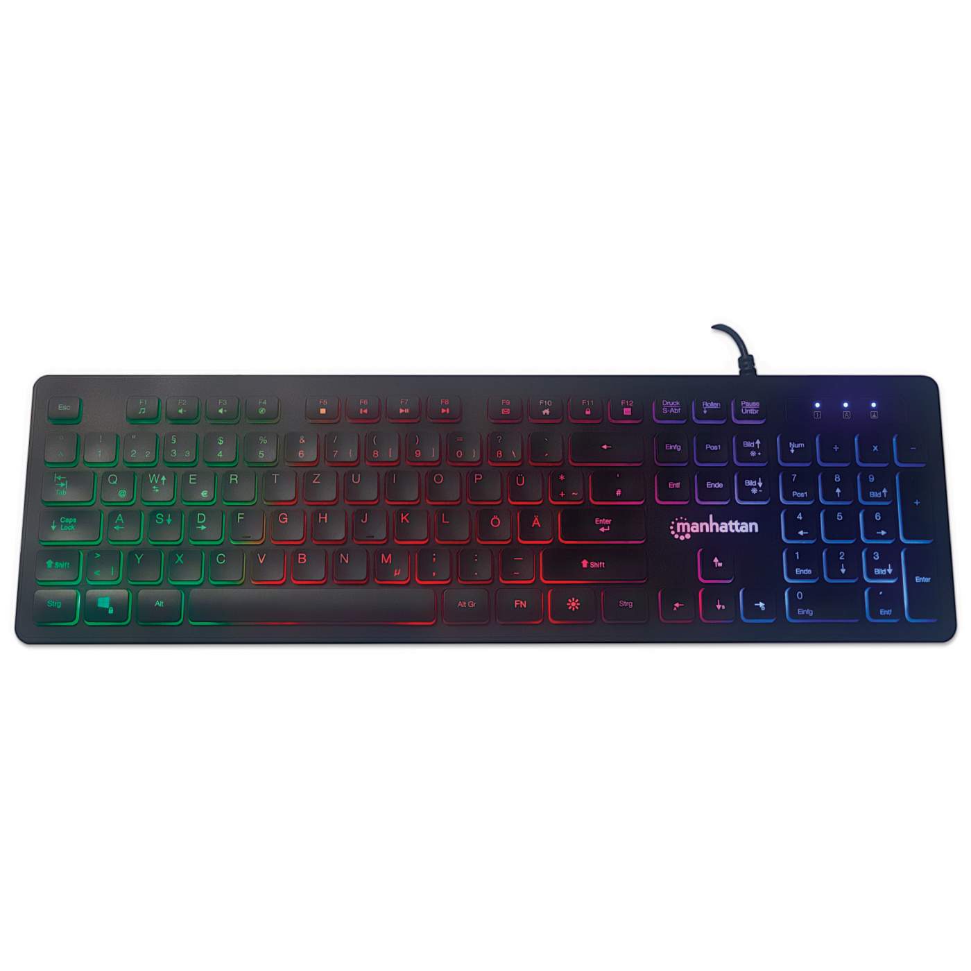 Ultraflache USB-Gaming-Tastatur mit LEDs Image 7