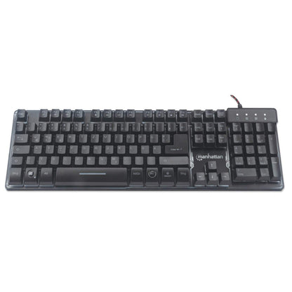 USB-Gaming-Tastatur mit LEDs und Metallunterseite Image 4