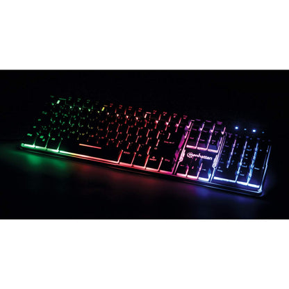 USB-Gaming-Tastatur mit LEDs und Metallunterseite Image 6