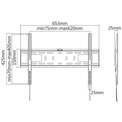 Ultraflache TV-Wandhalterung mit besonders hoher Traglast Image 7