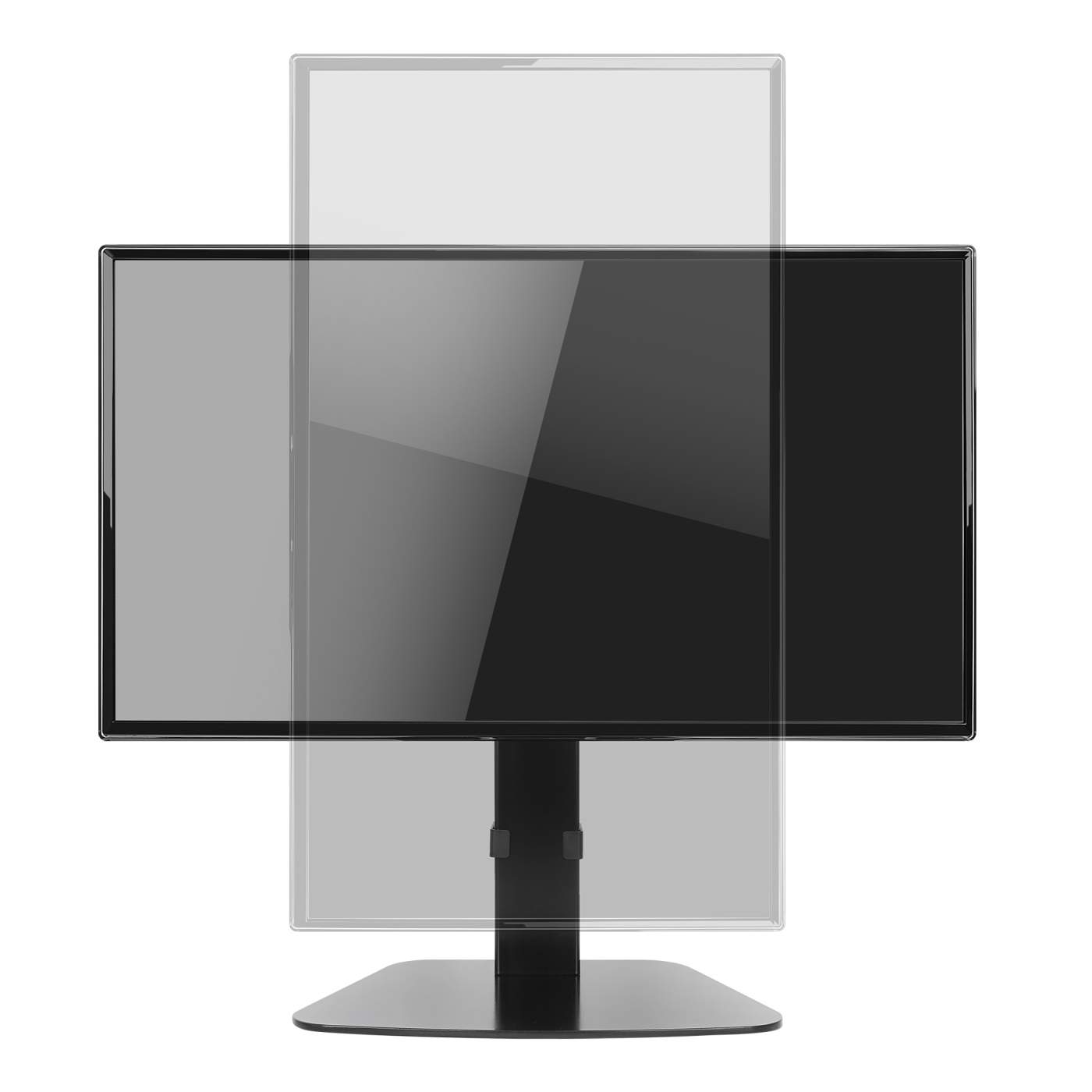 Höhenverstellbarer Standfuß mit Monitorhalterung und Gasdruckfeder für ein Display Image 6