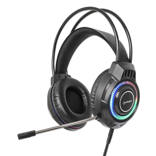 RGB LED Over-Ear USB Gaming-Headset Image 1