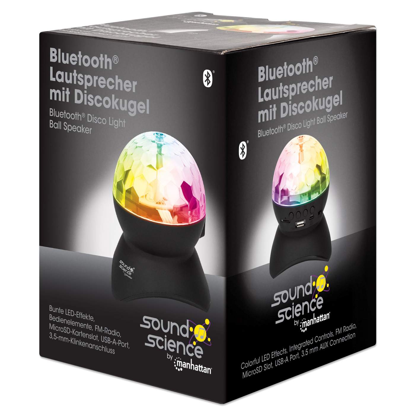 Sound Science Bluetooth®-Lautsprecher mit Discokugel II Packaging Image 2