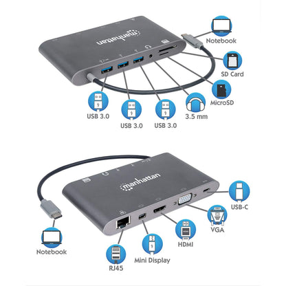 SuperSpeed USB-C 7-in-1-Dockingstation Image 10