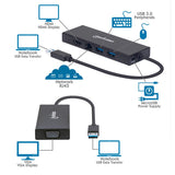 USB 3.2 Gen 1 USB-A auf Dual-Monitor Multiport-Adapter Image 8