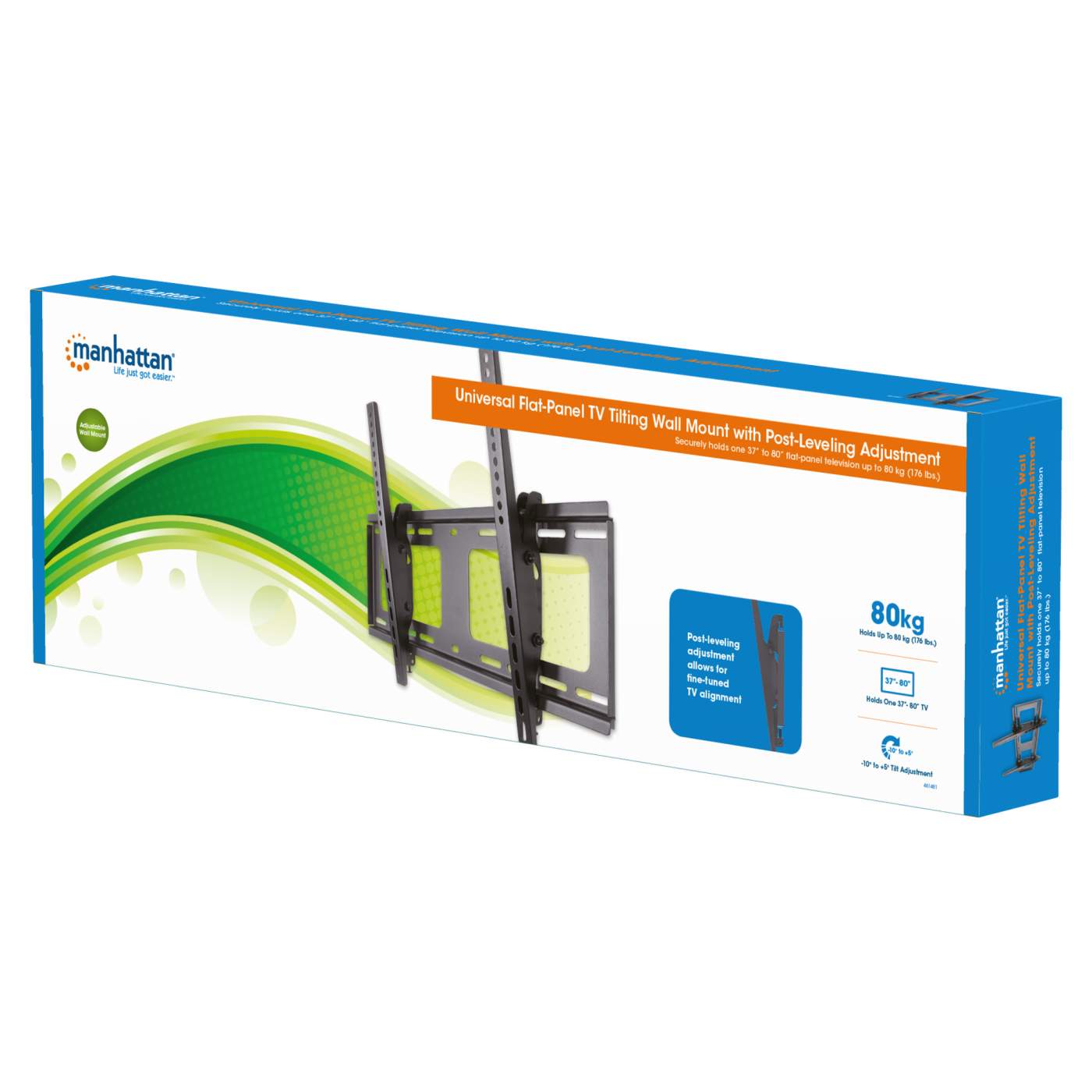 Universal TV-Wandhalterung, neigbar und horizontal nachjustierbar Packaging Image 2