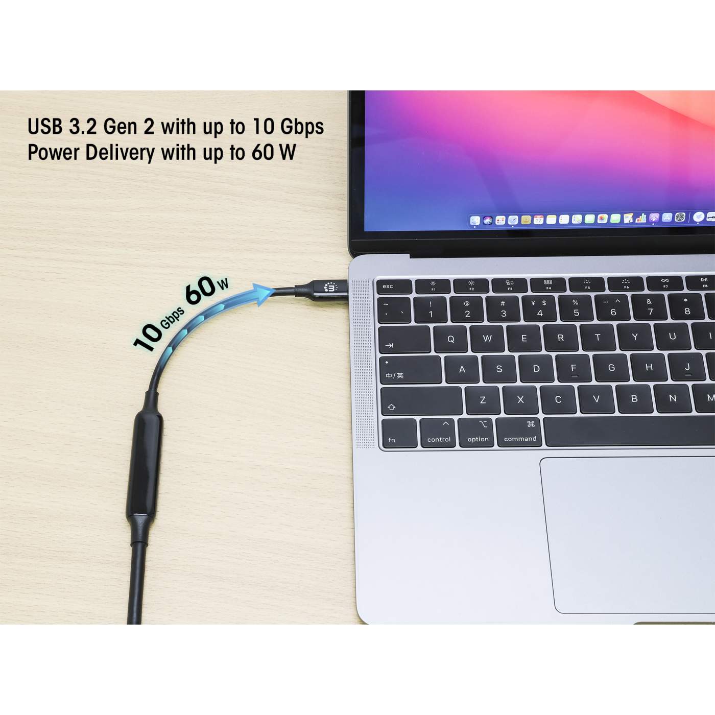 Manhattan USB 3.2 Gen 2 Aktives Typ-C Kabel (355971) 