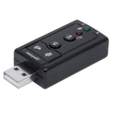 USB-A auf 3,5 mm Klinke Audioadapter mit Lautstärkeregelung Image 1
