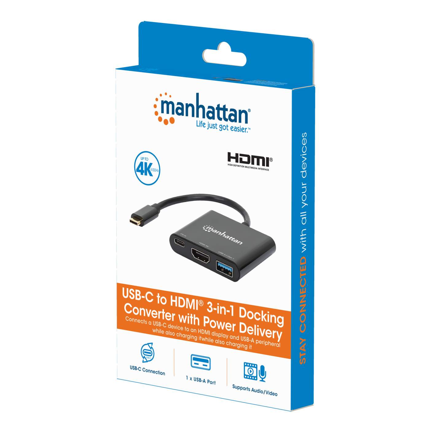 USB-C auf HDMI 3-in-1 Docking-Konverter mit Power Delivery Packaging Image 2