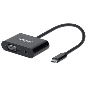 USB-C auf VGA-Konverter mit Power Delivery-Ladeport Image 1